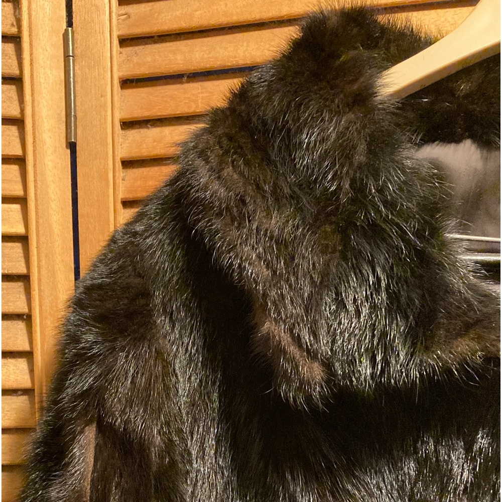 Vintage Scandinavian Fur Co. Genuine Mink Fur Coat with Zippered Front - Picture 6 of 16